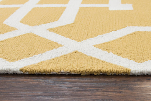 Rizzy Home Azzura Hill AH035A Yellow Trellis/Geometric Area Rug