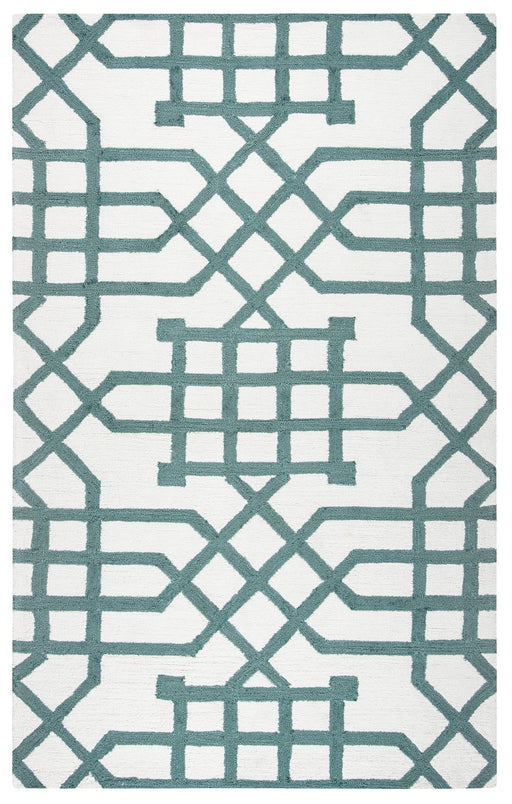 Rizzy Home Azzura Hill AH037A Off White Trellis/Geometric Area Rug