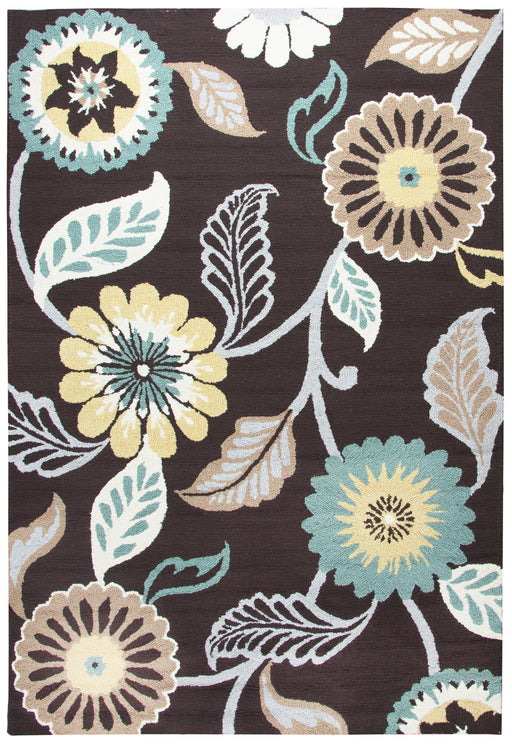 Rizzy Home Azzura Hill AH049A Espresso Floral Area Rug