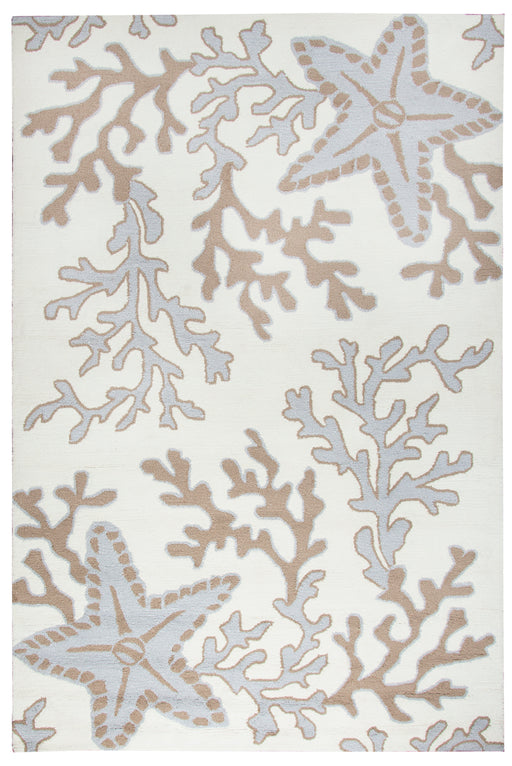 Rizzy Home Azzura Hill AH066A Off White Coastal Area Rug