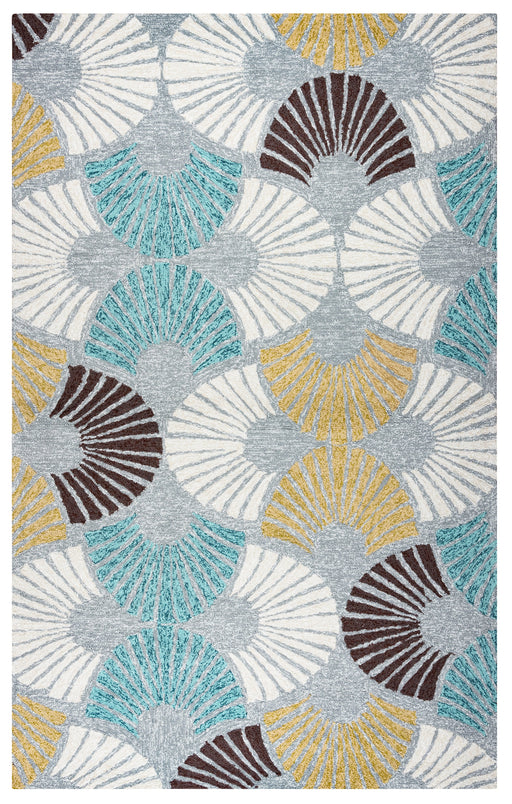 Rizzy Home Azzura Hill AH9668 Gray Geometric Area Rug