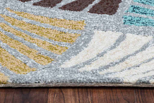 Rizzy Home Azzura Hill AH9668 Gray Geometric Area Rug