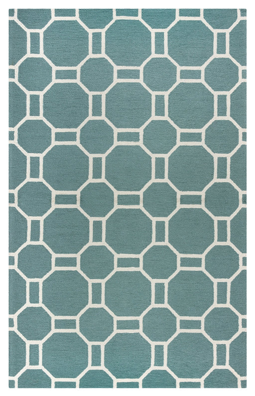 Rizzy Home Azzura Hill AH9934 Dark Sage Geometric Area Rug