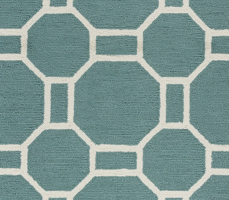 Rizzy Home Azzura Hill AH9934 Dark Sage Geometric Area Rug