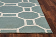 Rizzy Home Azzura Hill AH9934 Dark Sage Geometric Area Rug