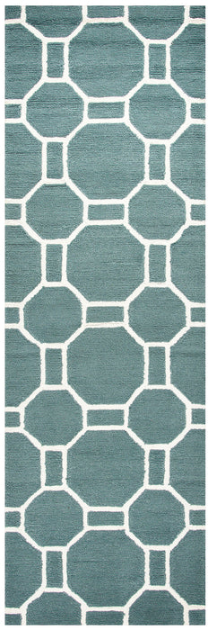 Rizzy Home Azzura Hill AH9934 Dark Sage Geometric Area Rug