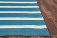 Rizzy Home Azzura Hill AH9935 Marine Blue Strips Area Rug