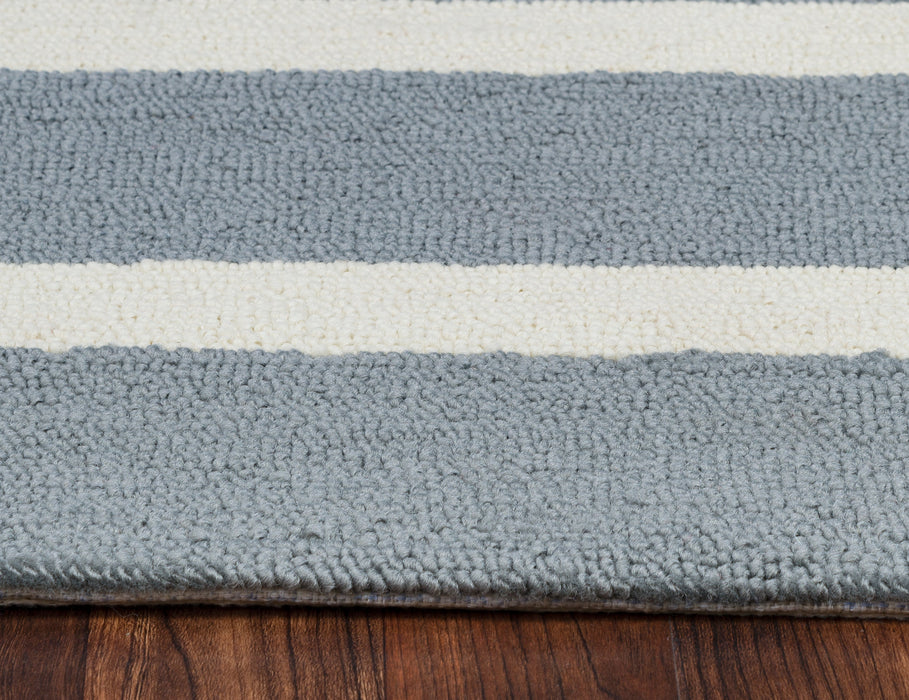 Rizzy Home Azzura Hill AH9937 Gray Strips Area Rug