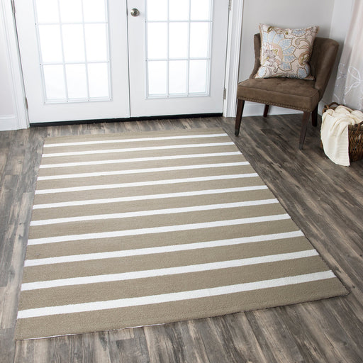 Rizzy Home Azzura Hill AH9938 Taupe Strips Area Rug