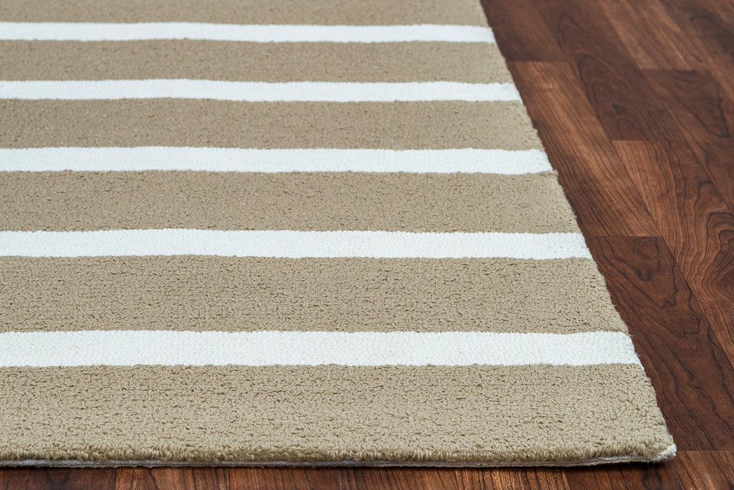Rizzy Home Azzura Hill AH9938 Taupe Strips Area Rug