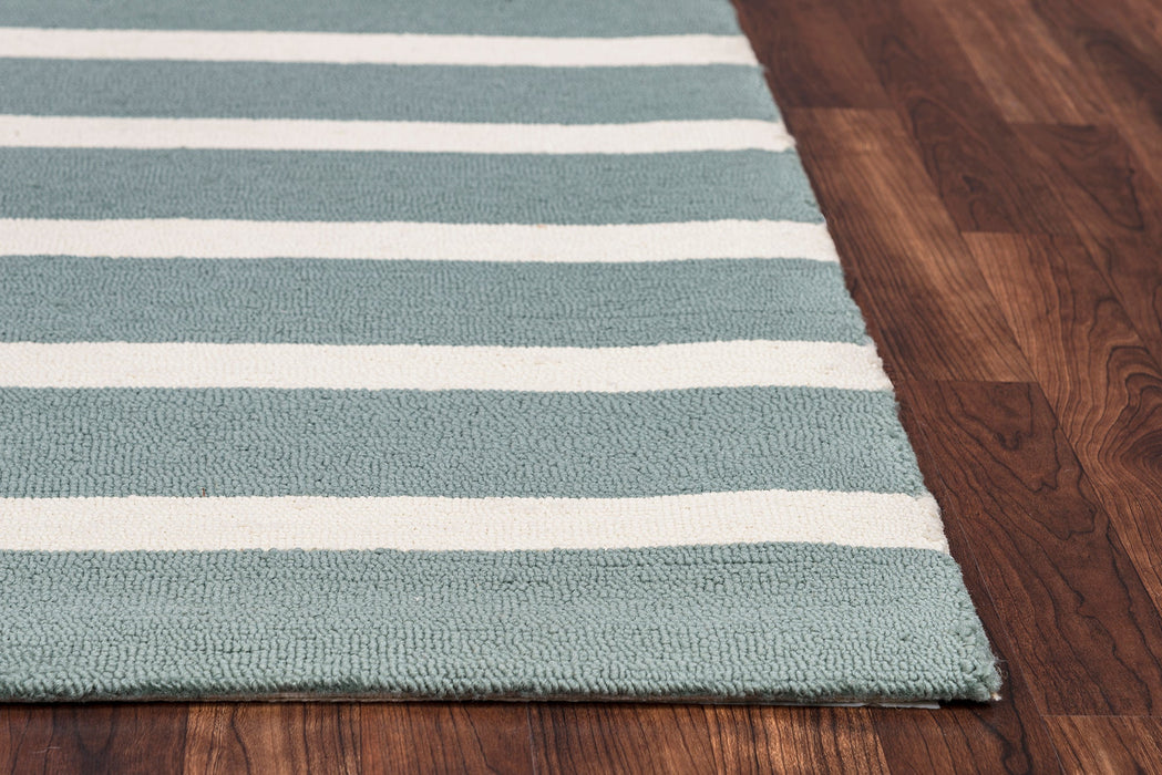 Rizzy Home Azzura Hill AH9941 Dark Sage Strips Area Rug