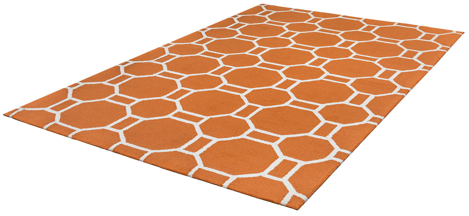 Rizzy Home Azzura Hill AH9943 Orange Geometric Area Rug