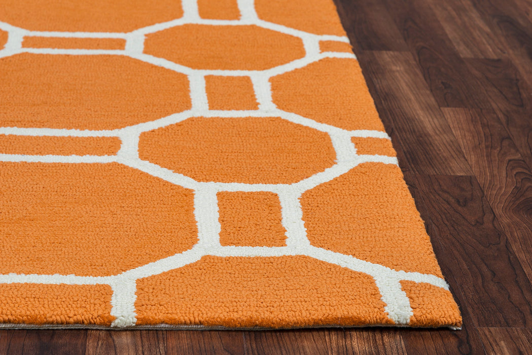 Rizzy Home Azzura Hill AH9943 Orange Geometric Area Rug