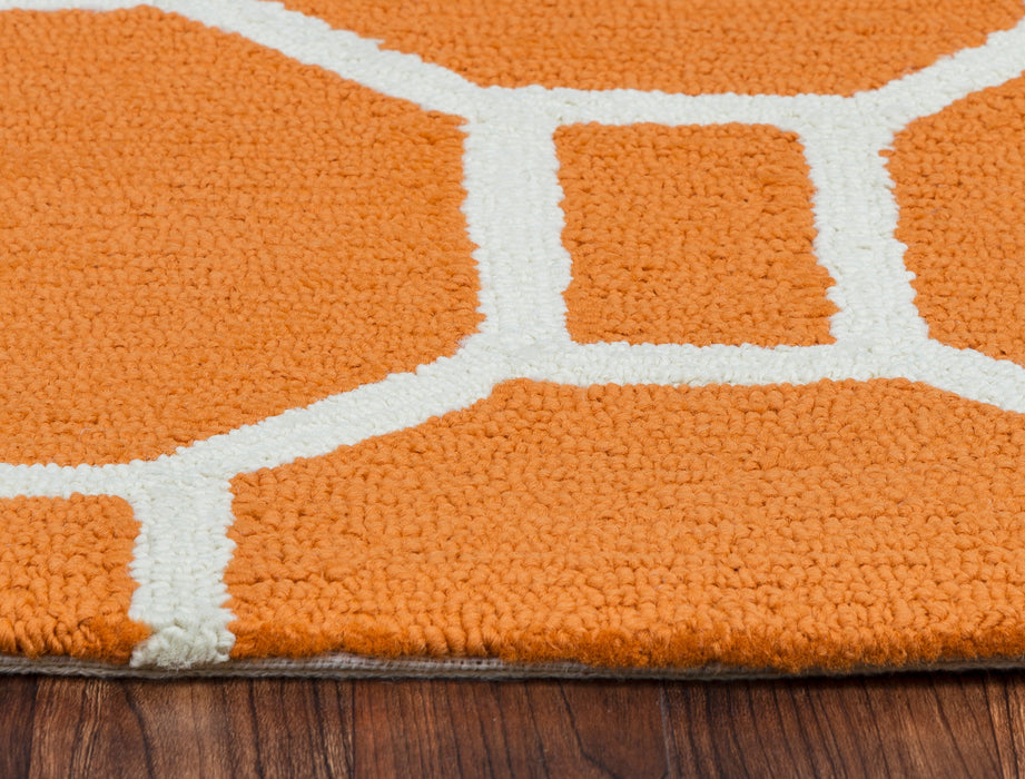 Rizzy Home Azzura Hill AH9943 Orange Geometric Area Rug