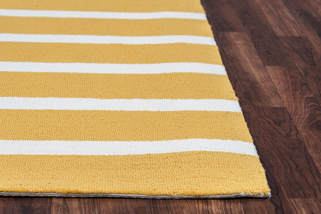 Rizzy Home Azzura Hill AH9951 Gold Strips Area Rug
