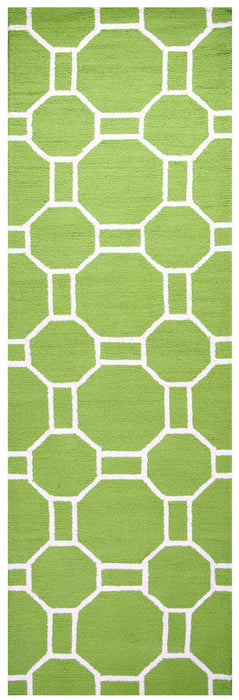 Rizzy Home Azzura Hill AH9952 Lime Geometric Area Rug