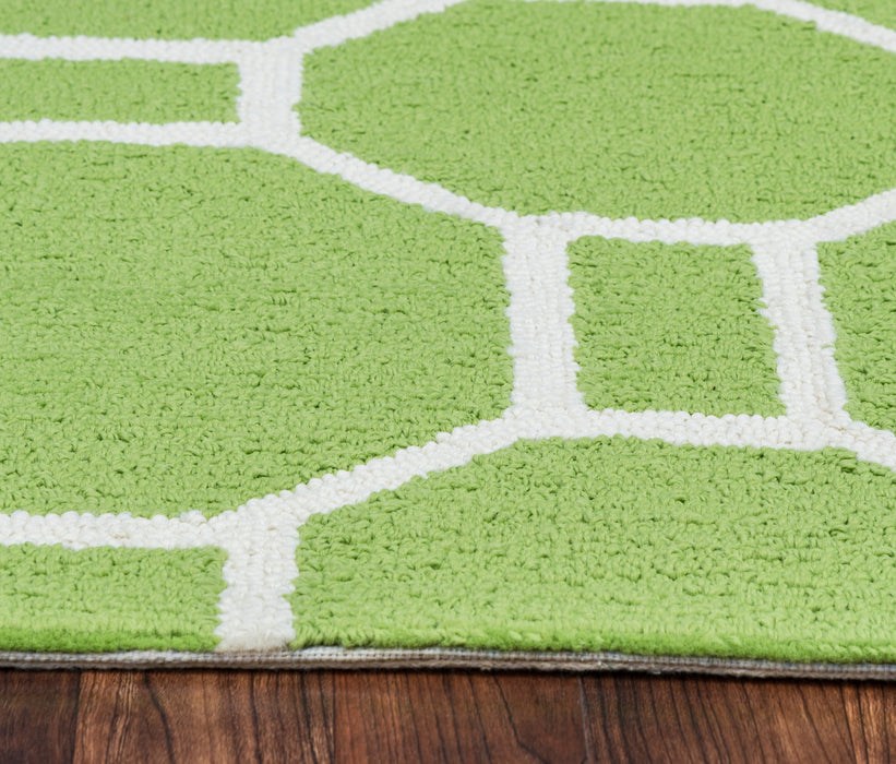 Rizzy Home Azzura Hill AH9952 Lime Geometric Area Rug