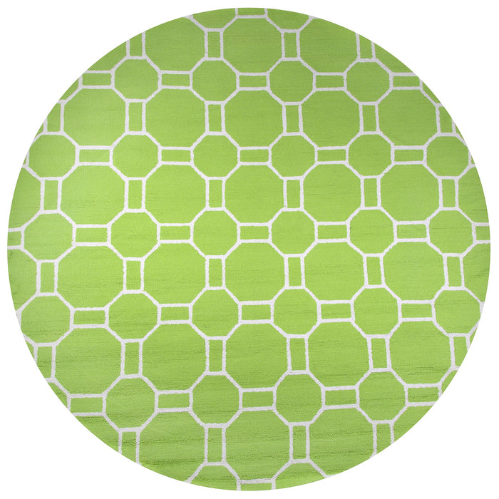 Rizzy Home Azzura Hill AH9952 Lime Geometric Area Rug