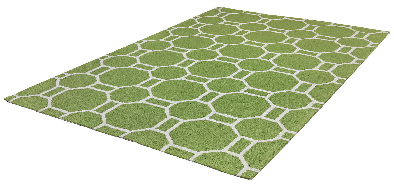 Rizzy Home Azzura Hill AH9952 Lime Geometric Area Rug