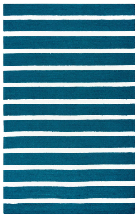 Rizzy Home Azzura Hill AH9954 Marine Blue Stripe Area Rug