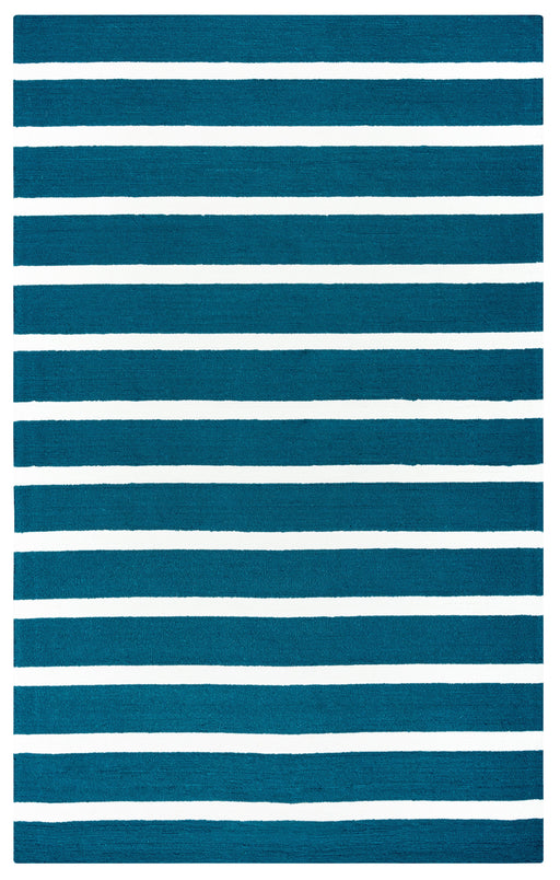 Rizzy Home Azzura Hill AH9954 Marine Blue Stripe Area Rug