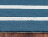 Rizzy Home Azzura Hill AH9954 Marine Blue Stripe Area Rug