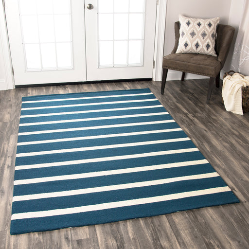 Rizzy Home Azzura Hill AH9954 Marine Blue Stripe Area Rug