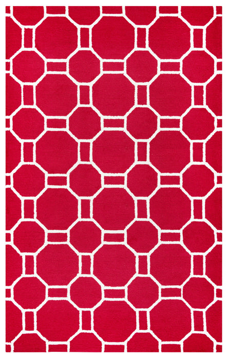 Rizzy Home Azzura Hill AH9955 Red Geometric Area Rug