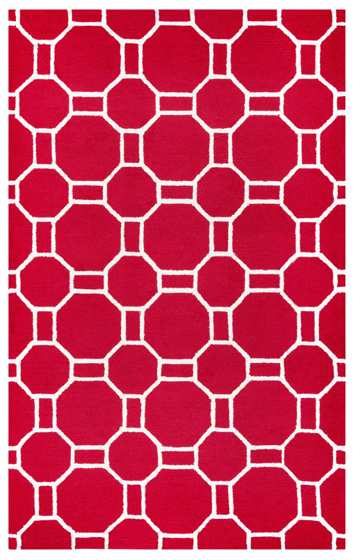 Rizzy Home Azzura Hill AH9955 Red Geometric Area Rug