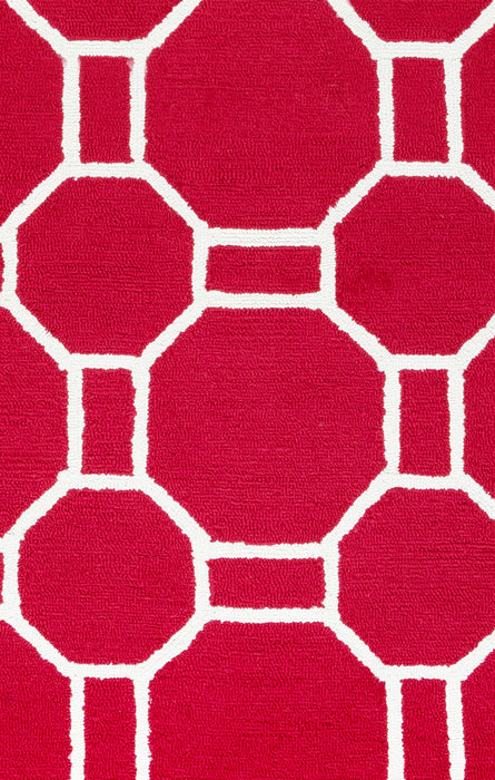 Rizzy Home Azzura Hill AH9955 Red Geometric Area Rug
