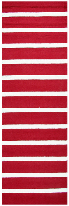 Rizzy Home Azzura Hill AH9958 Red Strips Area Rug