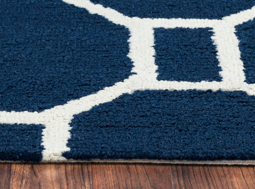 Rizzy Home Azzura Hill AH9959 Indigo Geometric Area Rug