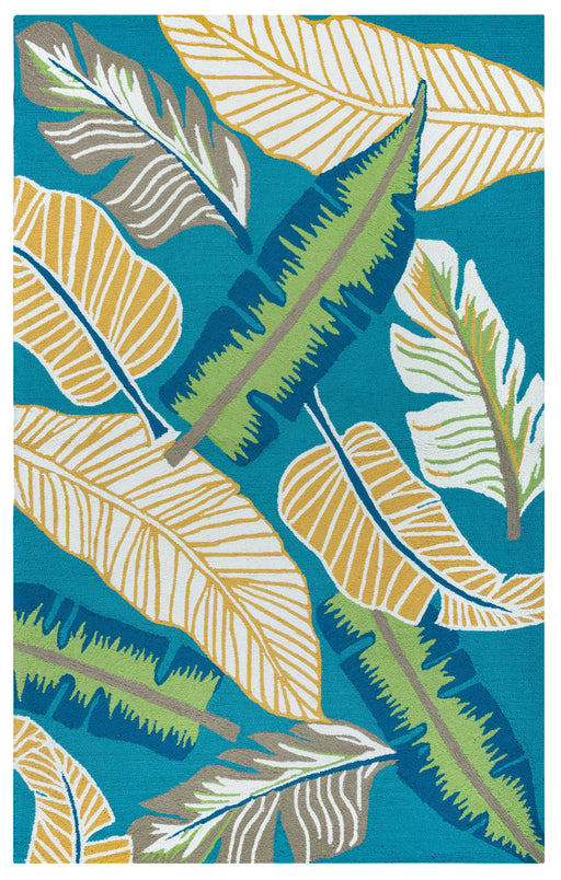 Rizzy Home Azzura Hill AH9963 Teal Botanical Area Rug