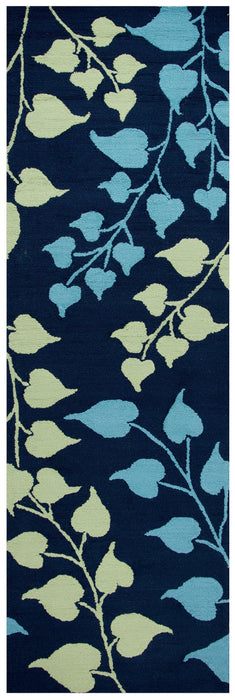 Rizzy Home Azzura Hill AH9965 Indigo Botanical Area Rug