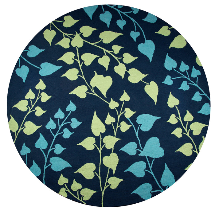 Rizzy Home Azzura Hill AH9965 Indigo Botanical Area Rug