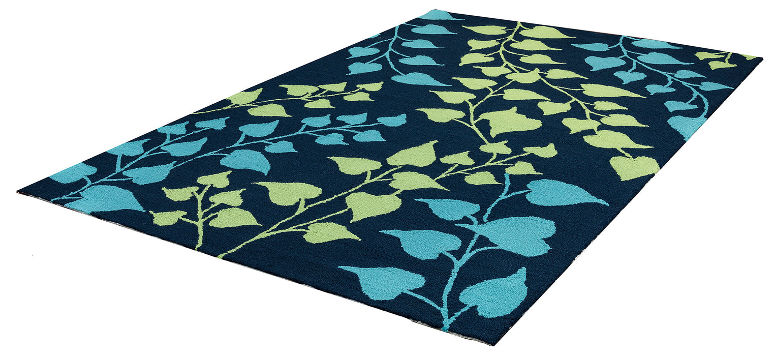 Rizzy Home Azzura Hill AH9965 Indigo Botanical Area Rug
