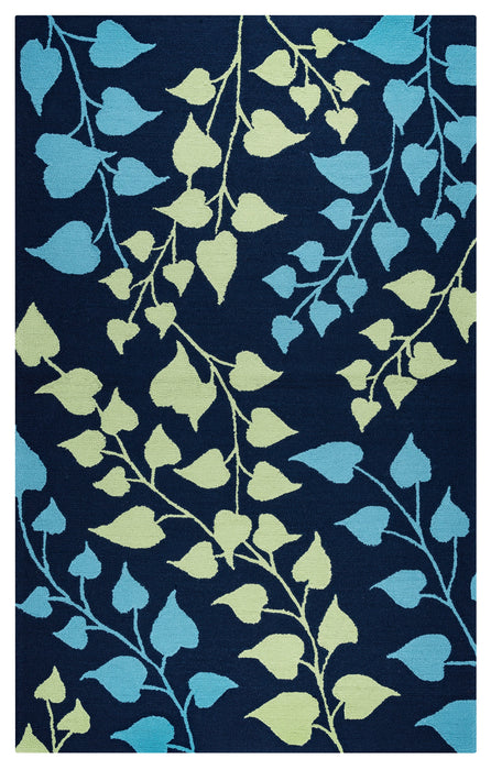 Rizzy Home Azzura Hill AH9965 Indigo Botanical Area Rug