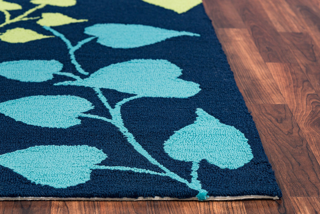Rizzy Home Azzura Hill AH9965 Indigo Botanical Area Rug