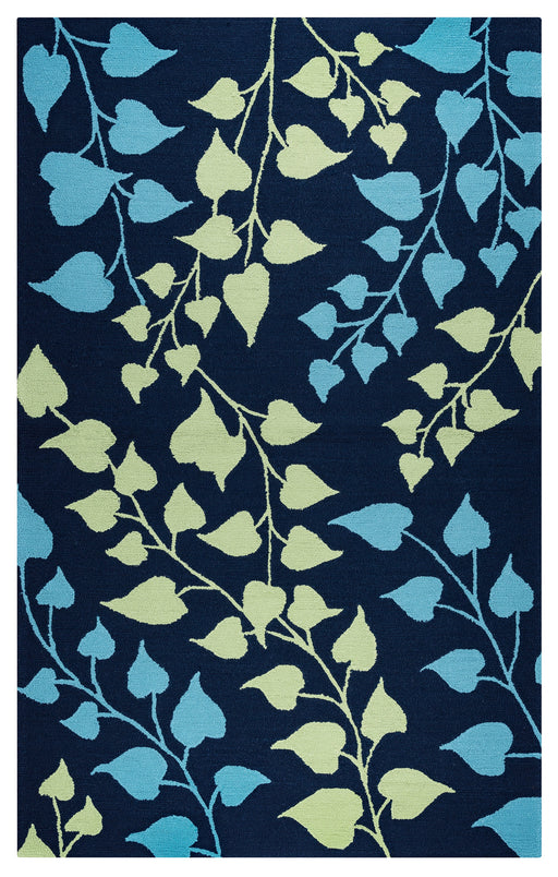 Rizzy Home Azzura Hill AH9965 Indigo Botanical Area Rug