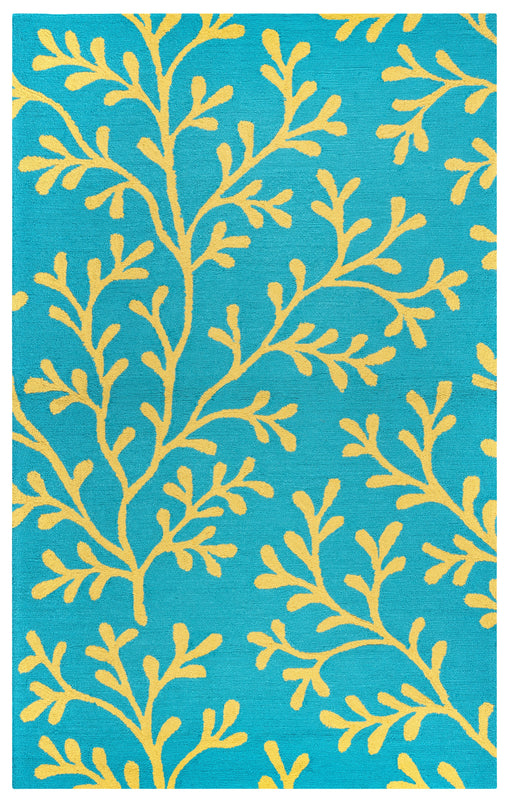 Rizzy Home Azzura Hill AH9966 Teal Botanical Area Rug