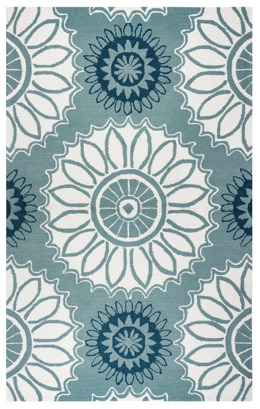 Rizzy Home Azzura Hill AH9967 Dark Sage Medallion Area Rug