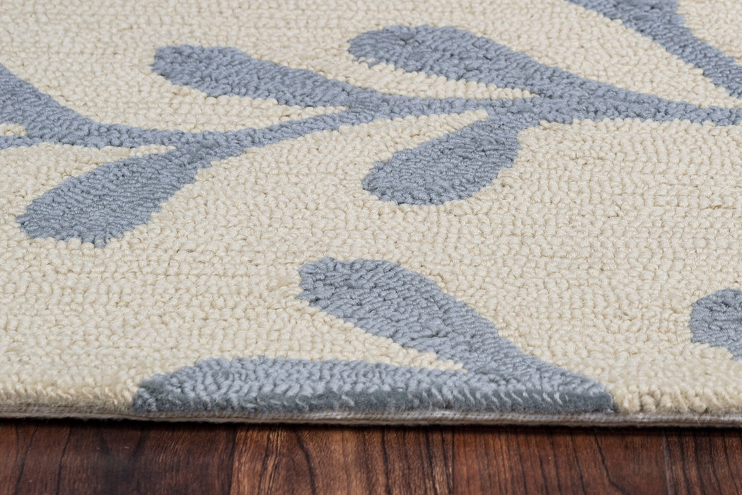 Rizzy Home Azzura Hill AH9968 Ivory Botanical Area Rug