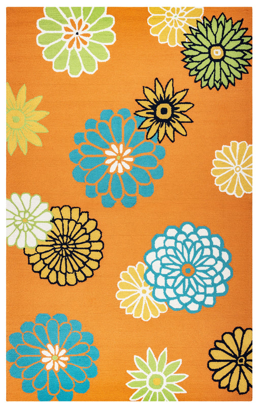 Rizzy Home Azzura Hill AH9973 Orange Floral Area Rug