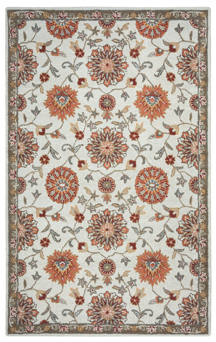 Rizzy Home Ashlyn AL2577 Orange Border Area Rug