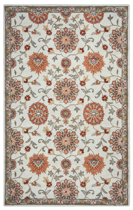 Rizzy Home Ashlyn AL2577 Orange Border Area Rug