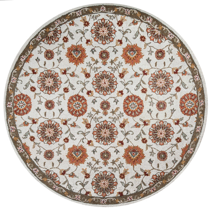 Rizzy Home Ashlyn AL2577 Orange Border Area Rug