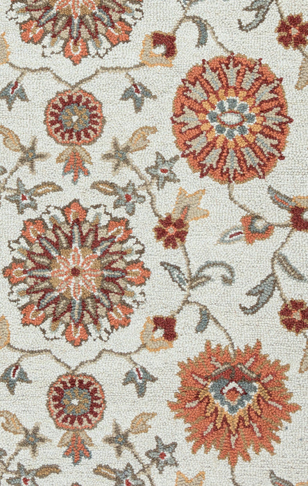 Rizzy Home Ashlyn AL2577 Orange Border Area Rug