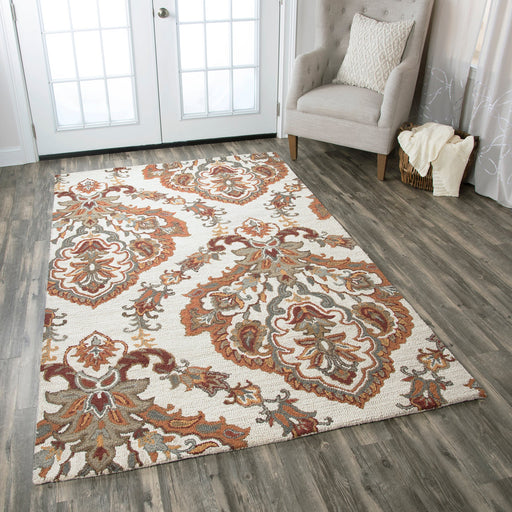 Rizzy Home Ashlyn AL2665 Ivory Ornamental Area Rug