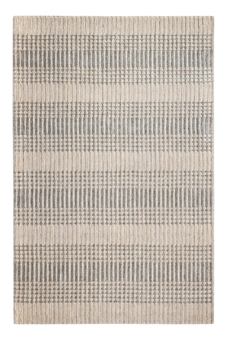 Anji Mountain Hella Tufted Brown and Gray Area Rug