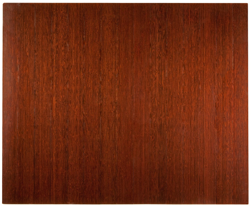 Anji Mountain Bamboo Deluxe Roll-Up Chairmat 60" x 48" no lip